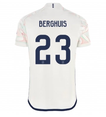 Lacne Muži Futbalové dres Ajax Steven Berghuis #23 2023-24 Krátky Rukáv - Preč